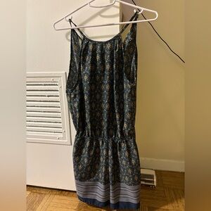 Blue and Gold Patterned Romper